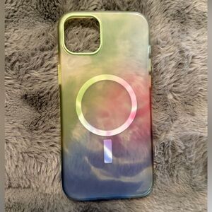 iPhone 15 Plus,Otterbox MagSafe Compatible Gradient Phone Case - Green/Pink/Blue